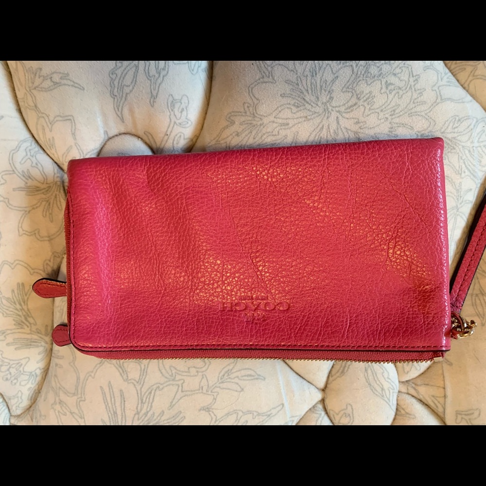 Large COACH wristlet